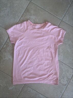 Athleta Light Pink Short Sleeve Performance Tee